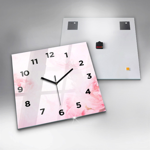 Orologio quadrato Fiori che sbocciano