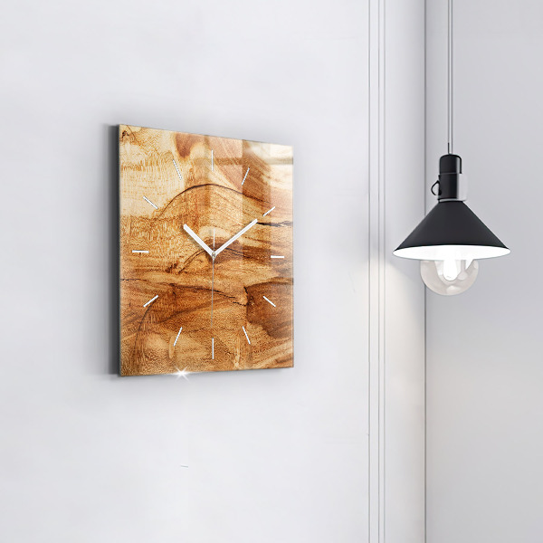 Orologio quadrato Struttura del legno