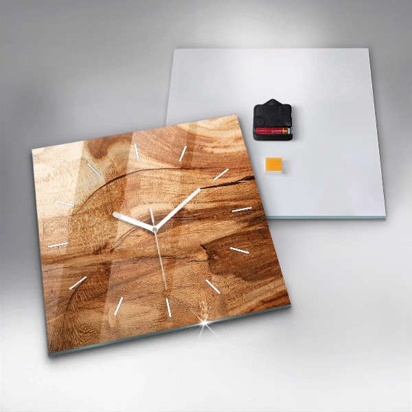 Orologio quadrato Struttura del legno