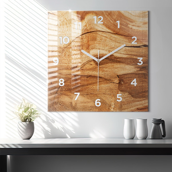 Orologio quadrato Struttura del legno