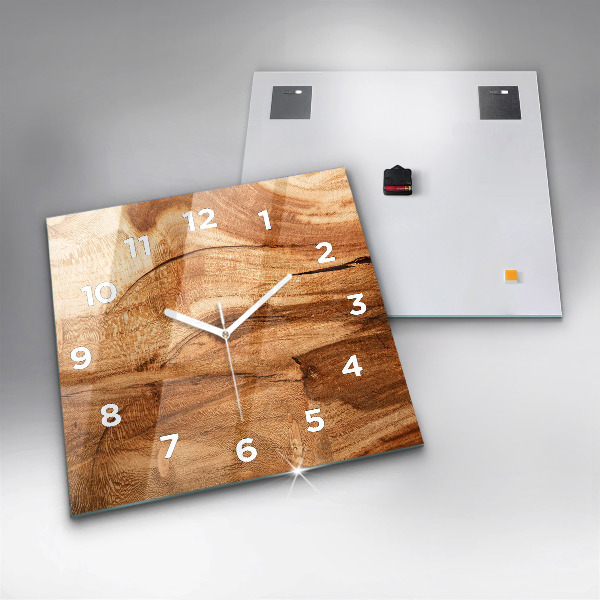 Orologio quadrato Struttura del legno