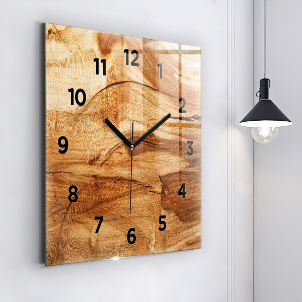 Orologio quadrato Struttura del legno