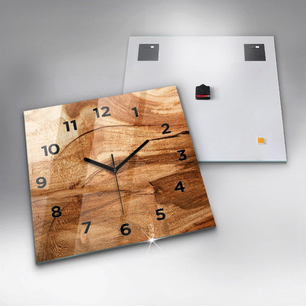 Orologio quadrato Struttura del legno