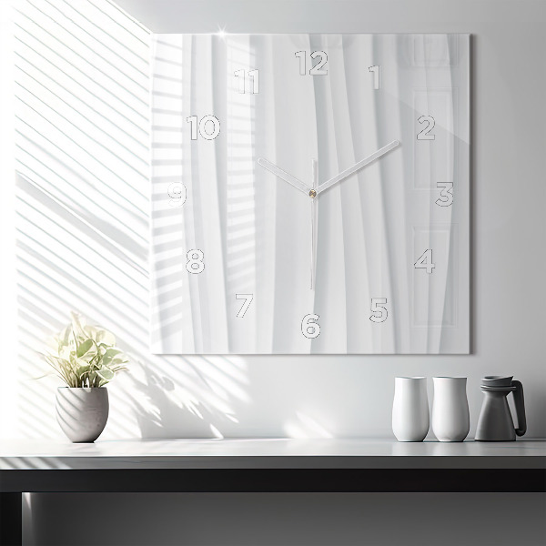 Orologio quadrato Trama delle onde