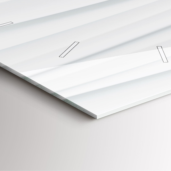 Orologio quadrato Trama delle onde