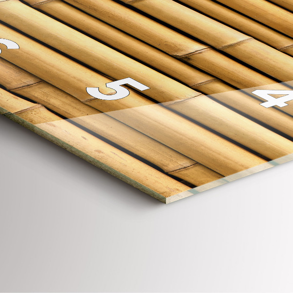 Orologio quadrato Bastoncini di bambù