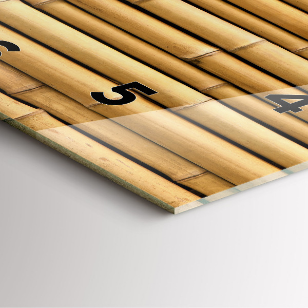 Orologio quadrato Bastoncini di bambù