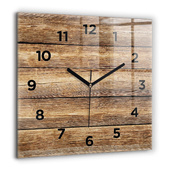 Orologio quadrato Tavole di legno