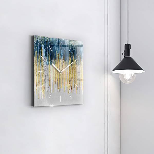 Orologio quadrato Motivo decorativo e oro