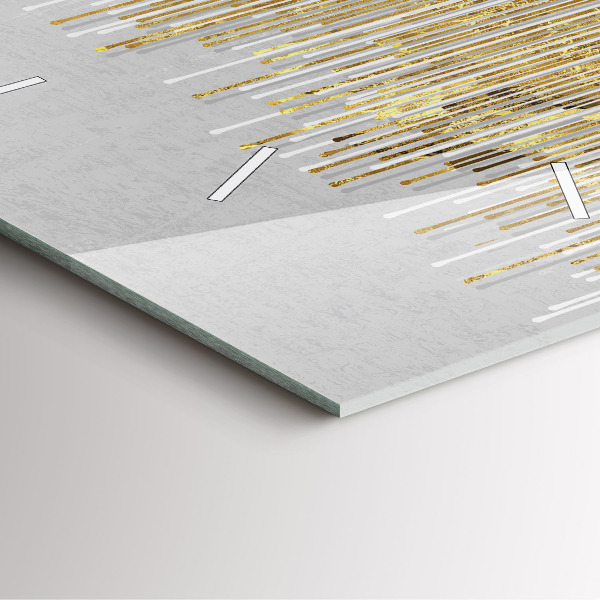 Orologio quadrato Motivo decorativo e oro