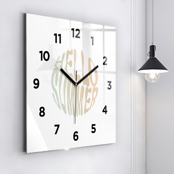 Orologio quadrato Ciao Estate!