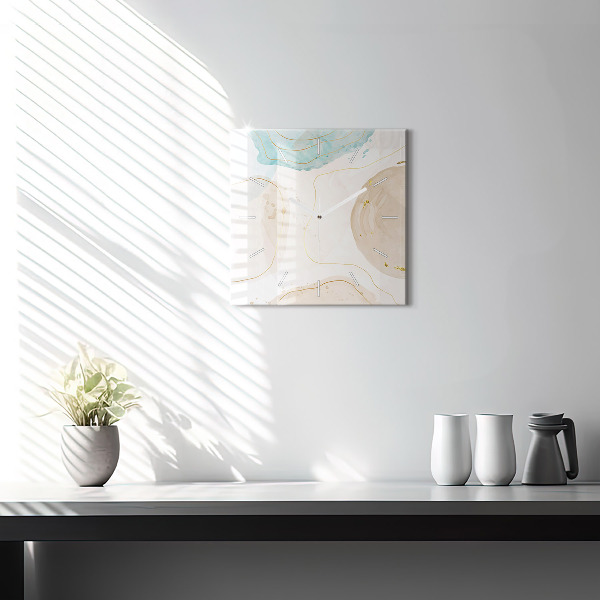 Orologio quadrato Macchie di acquerello