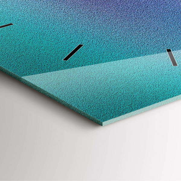 Orologio quadrato Motivo a gradiente