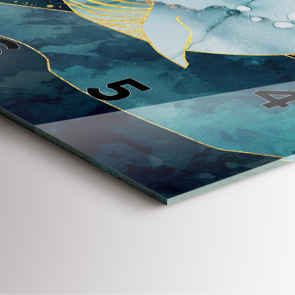 Orologio quadrato Balena astratta