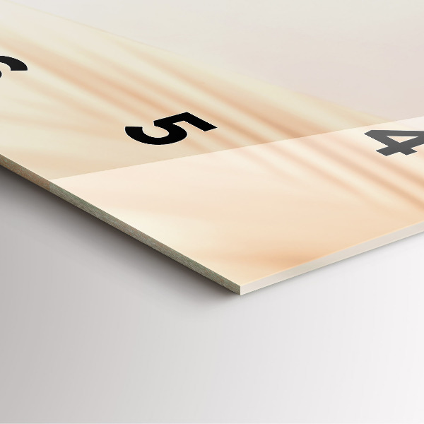 Orologio quadrato in vetro Astrazione cremosa