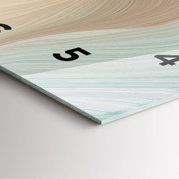 Orologio quadrato in vetro Astrazione delle onde