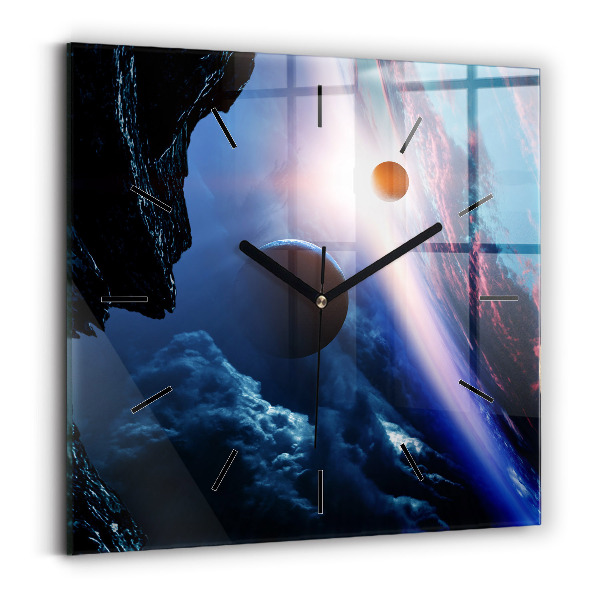 Orologio quadrato in vetro Grande Galassia