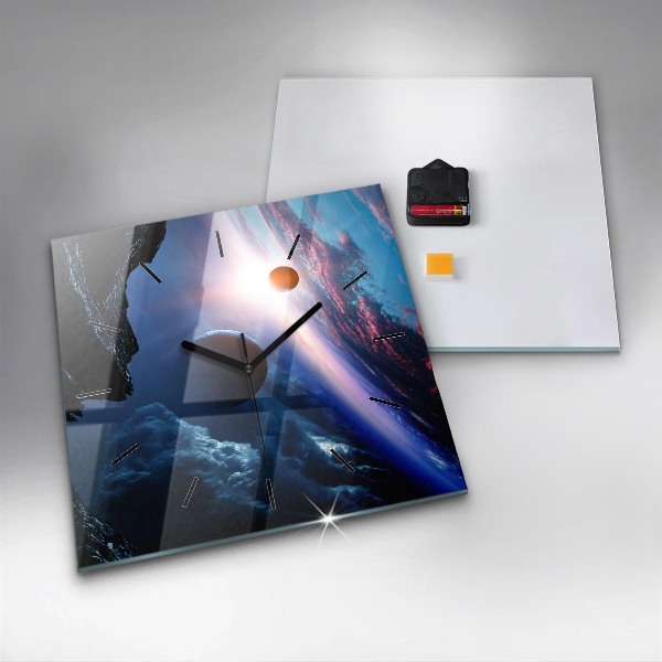 Orologio quadrato in vetro Grande Galassia