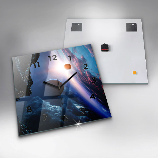 Orologio quadrato in vetro Grande Galassia