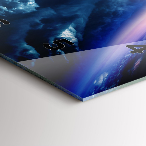 Orologio quadrato in vetro Grande Galassia