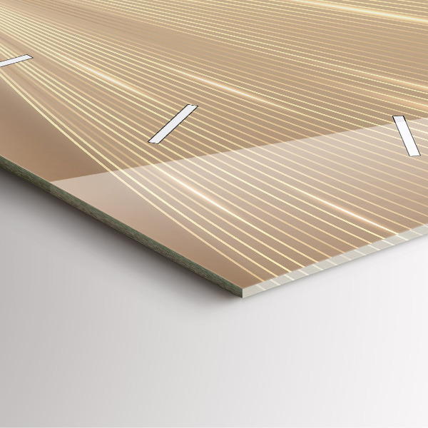 Orologio quadrato in vetro Luce astratta