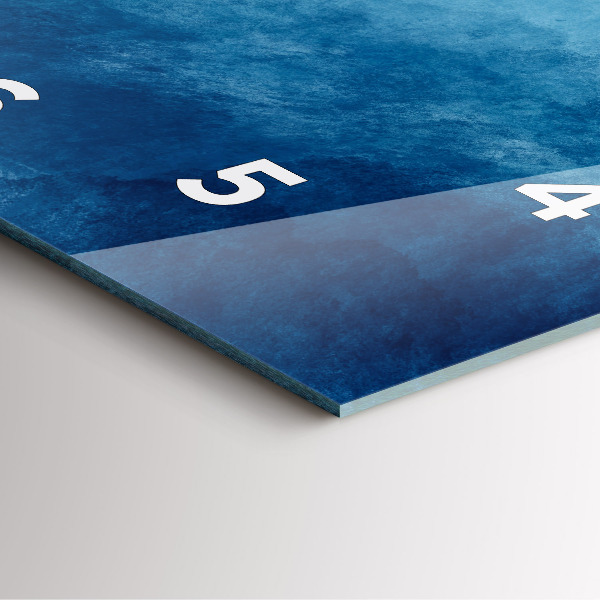 Orologio quadrato in vetro Acqua di prelievo