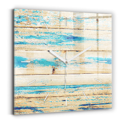 Orologio quadrato Legno graffiato