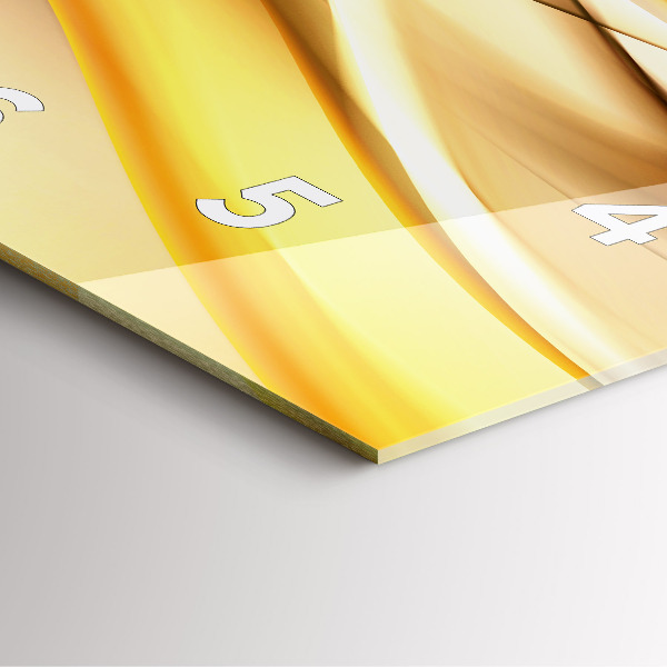 Orologio quadrato Onda astratta