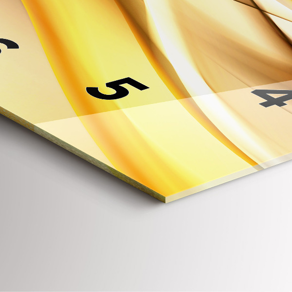 Orologio quadrato Onda astratta