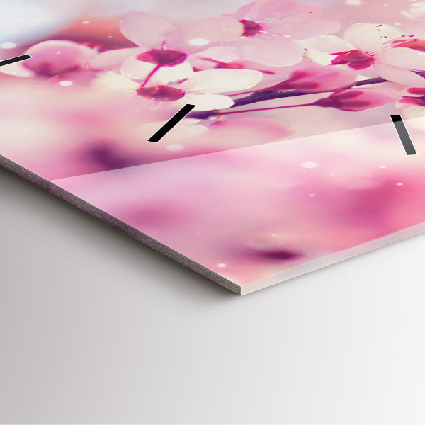 Orologio quadrato Fiori primaverili