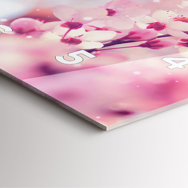 Orologio quadrato Fiori primaverili