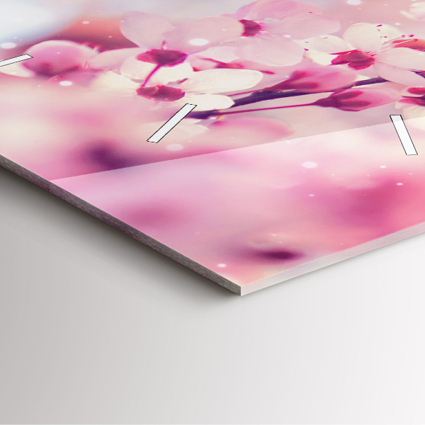 Orologio quadrato Fiori primaverili