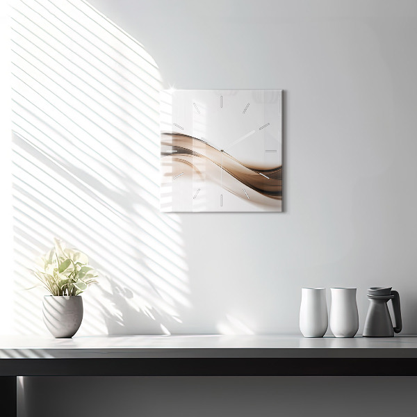 Orologio quadrato Linea di astrazione