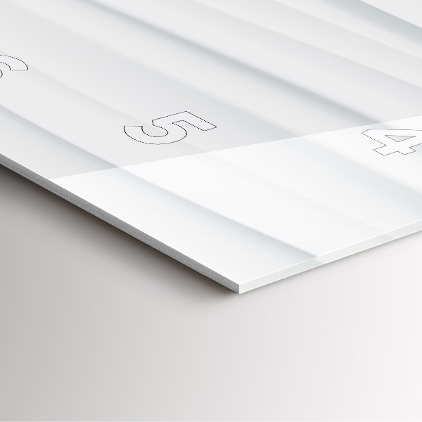 Orologio quadrato Trama delle onde