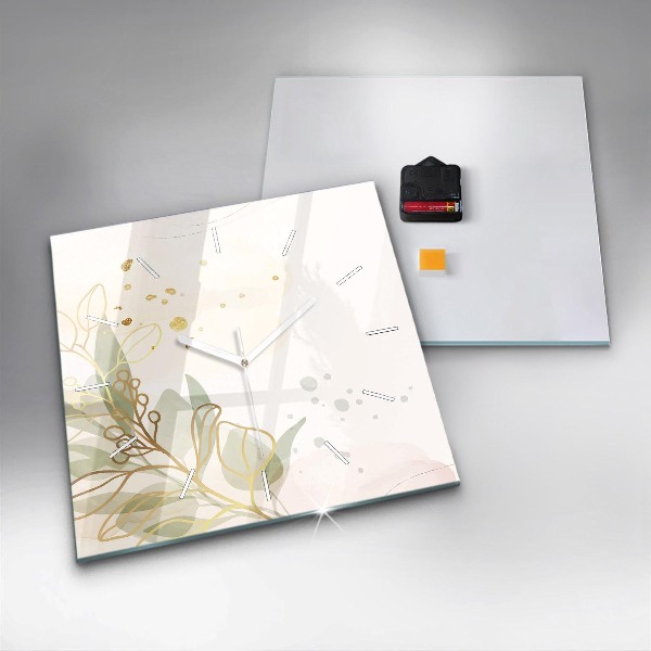 Orologio quadrato Astrazione pastello