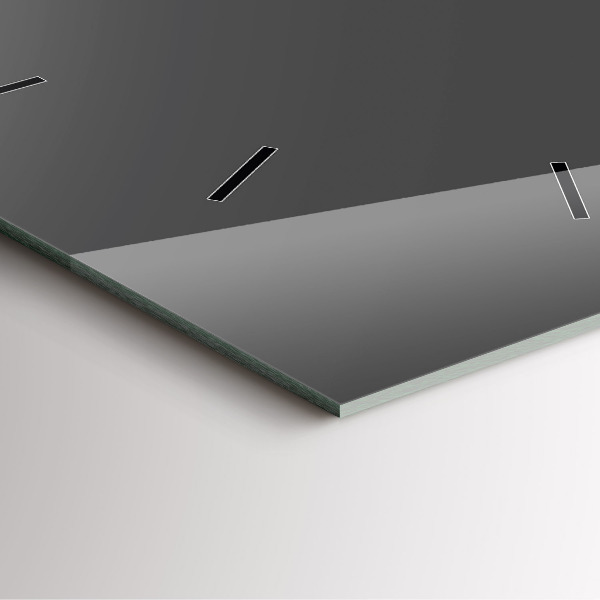 Orologio quadrato Colore grigio