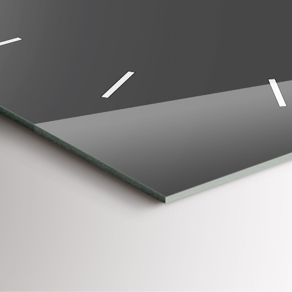 Orologio quadrato Colore grigio