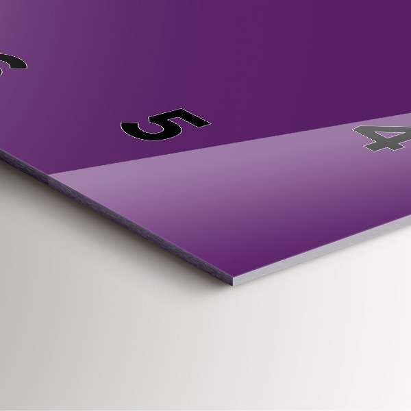 Orologio quadrato Viola