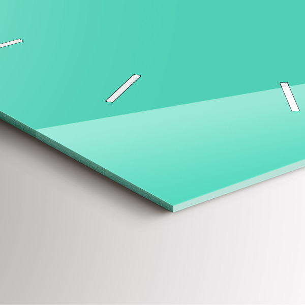 Orologio quadrato Turchese