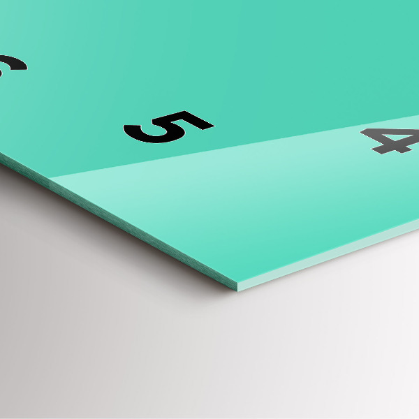 Orologio quadrato Turchese