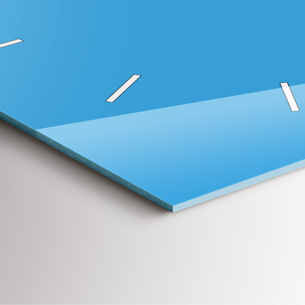 Orologio quadrato Blu