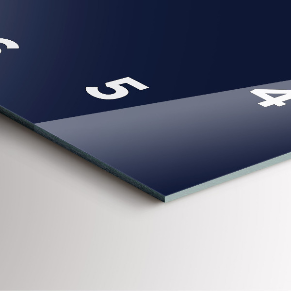 Orologio quadrato Blu scuro