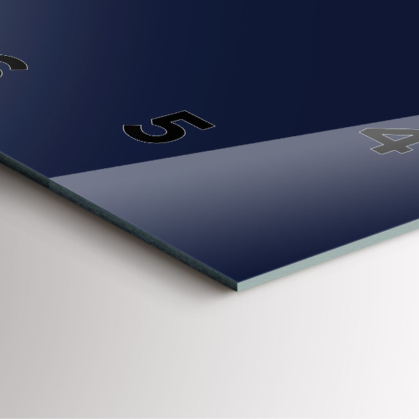 Orologio quadrato Blu scuro