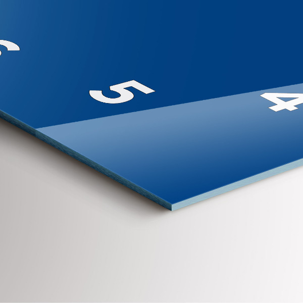 Orologio quadrato Blu