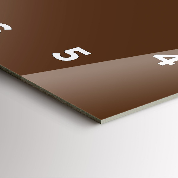 Orologio quadrato Marrone