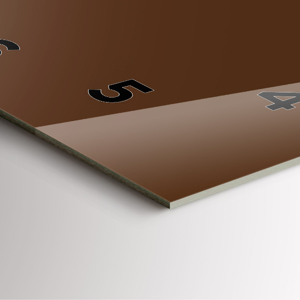 Orologio quadrato Marrone