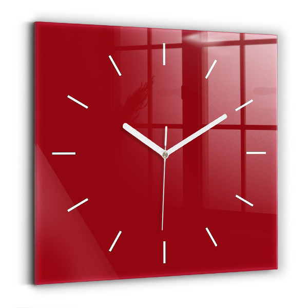 Orologio quadrato Rosso