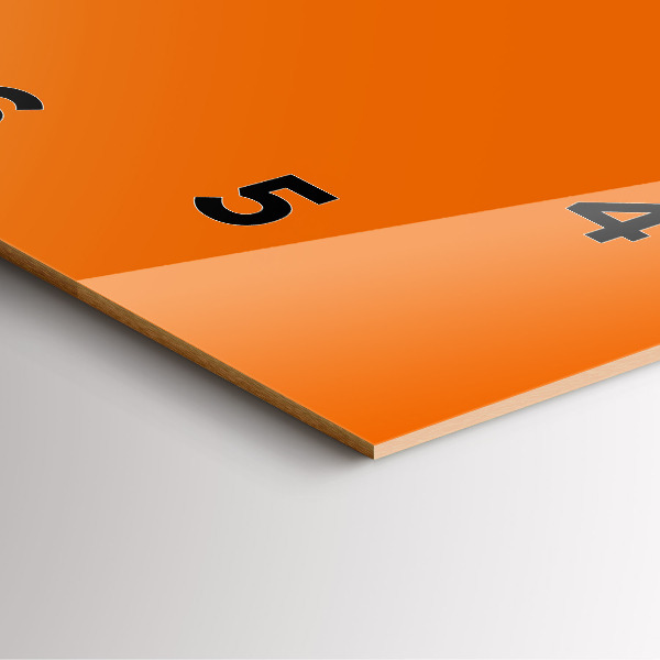 Orologio quadrato Arancia