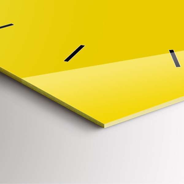 Orologio quadrato Giallo