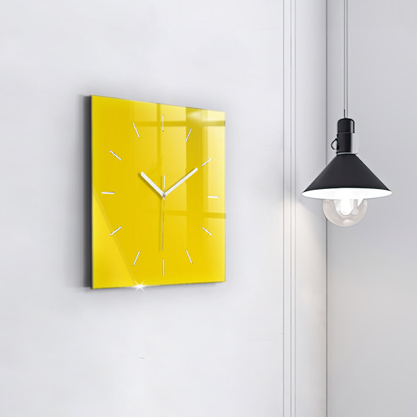 Orologio quadrato Giallo